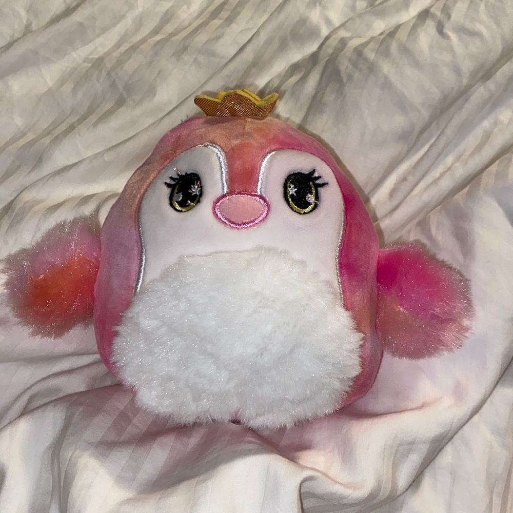 Pink penguin tiny squishmallow